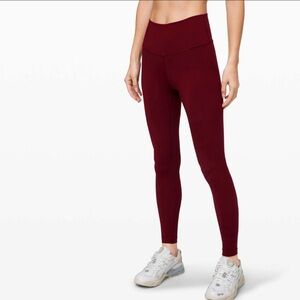 Lululemon Wunder Under High-Rise Tight 28" *Brushed Full-On Luxtreme in black
